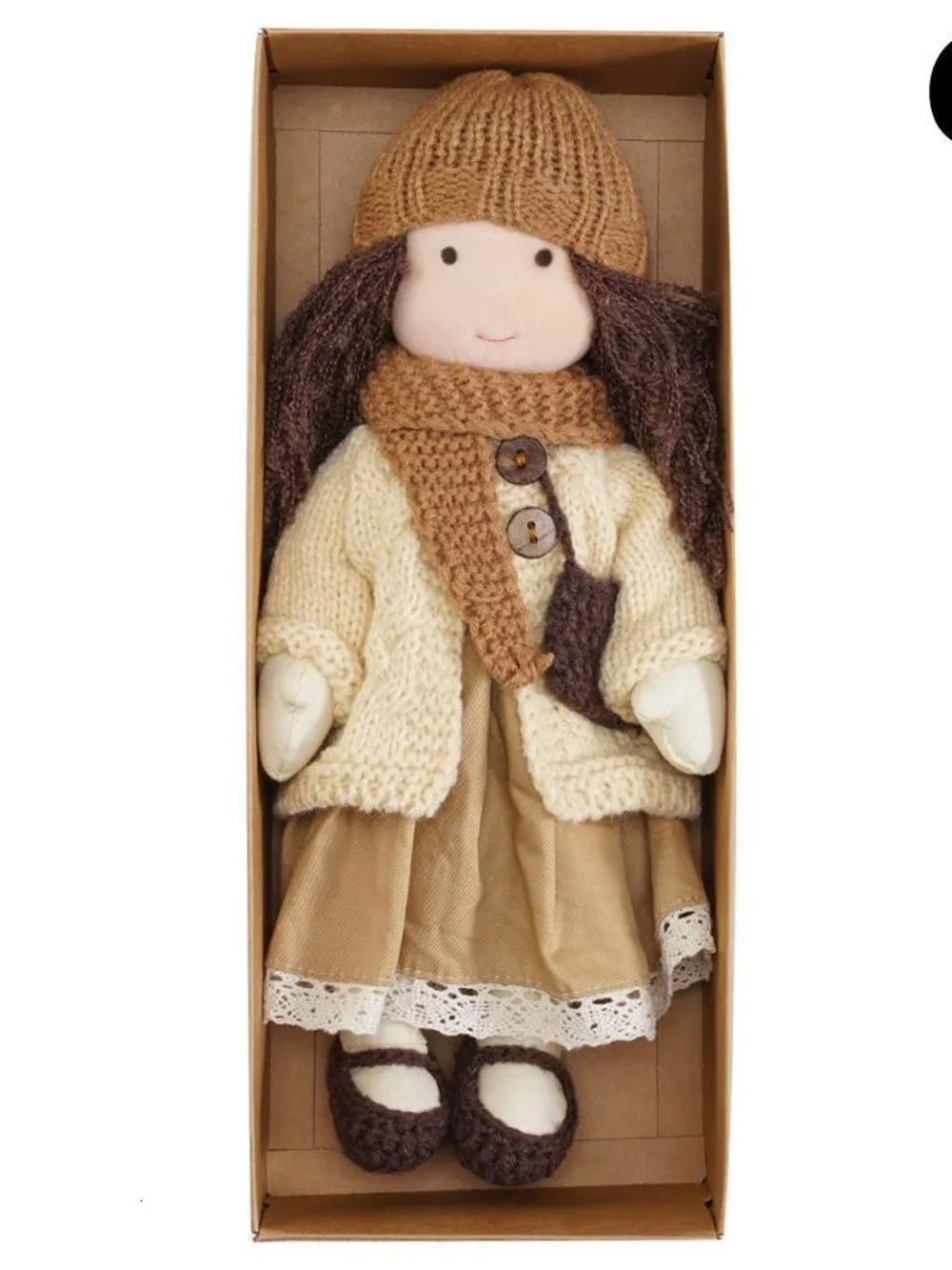 Model #3 Handmade Cloth Doll with Knit Jacket